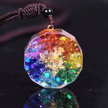 Sacred Sri Yantra Orgonite Chakra Necklace-Your Soul Place